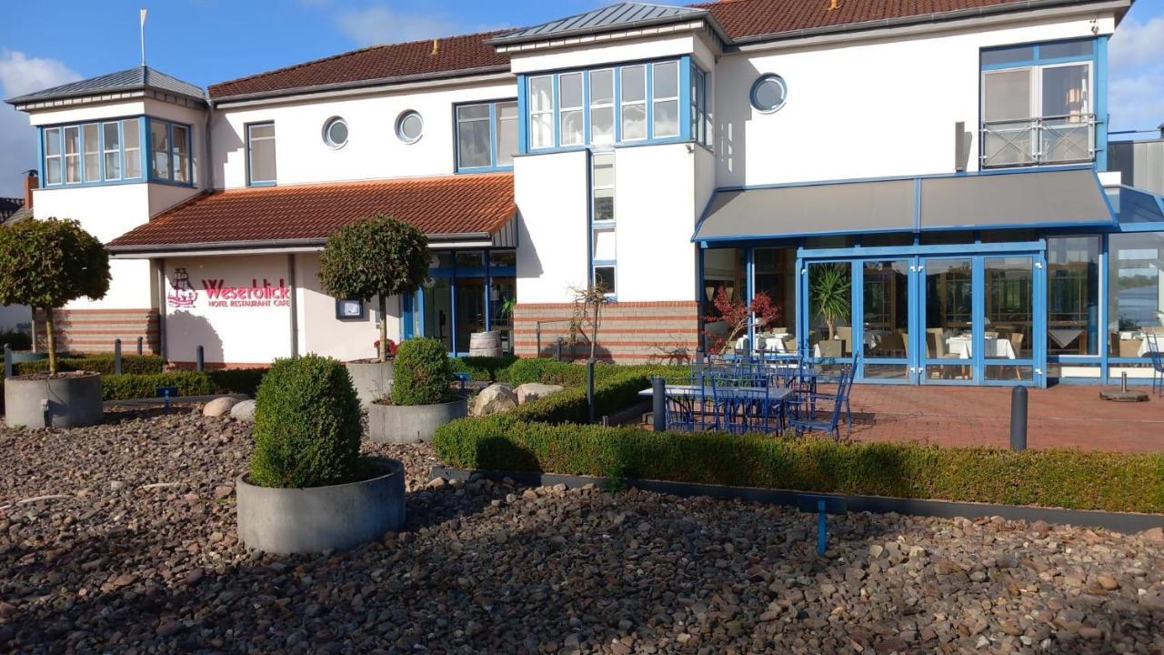 Gaestehaus Weserblick Am Weser-Sandstrand Berne Kültér fotó