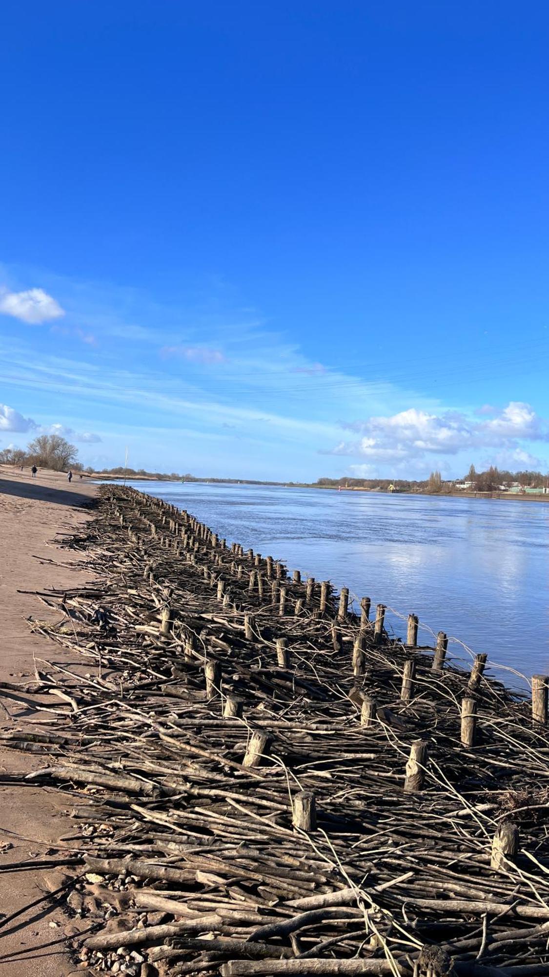 Gaestehaus Weserblick Am Weser-Sandstrand Berne Kültér fotó