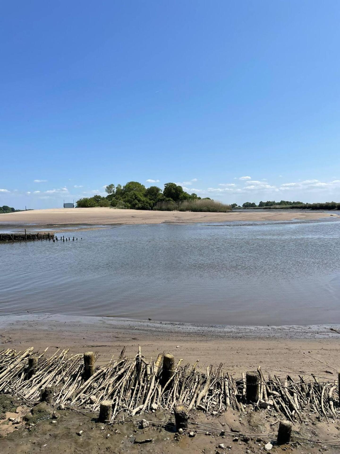 Gaestehaus Weserblick Am Weser-Sandstrand Berne Kültér fotó